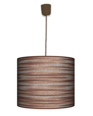 Lampa wisząca duża - Rattan brąz