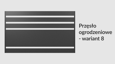 Przęsło ogrodzeniowe poziome 200x120 brązowe