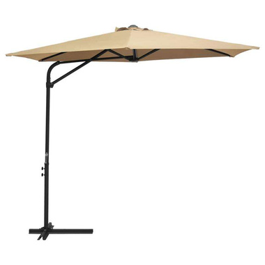   Parasol ogrodowy na stalowym słupku, 300 cm, kolor taupe