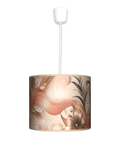 Lampa wisząca mała - Spira Aurea (beżowa)