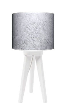 Lampa stołowa - trójnóg drewniana mała - Mróz
