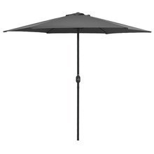 Parasol ogrodowy na słupku aluminiowym, 270x246 cm, antracytowy