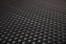 Mata rattanowa dwustronna czarna RD04